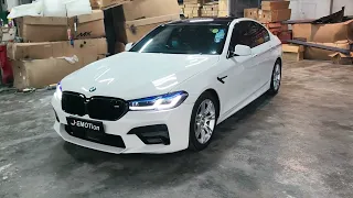 BMW 5 SERIES F10 CONVERT TO G30 BODY PARTS AND BODY KIT (J-EMOTION DESIGN)