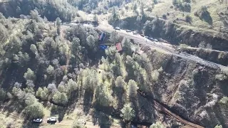 Another Video of the 1-21-23 UP Derailment near Tehachapi. No injuries.