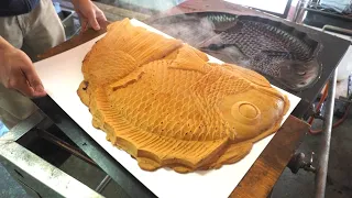 How to make a huge taiyaki that is said to be the largest in the world