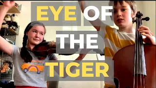 EYE OF THE TIGER - 2CELLOS COVER - Elijah + Pearl de la Motte (Survivor/ Rocky 3)