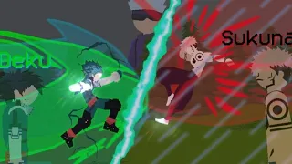 Deku💚 VS Sukuna❤️ (STICK NODES PRO ANIMATION) 🌟✨️✨️✨️ #fypシ #lol #sticknodespro