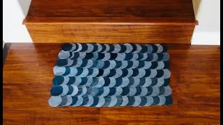 DIY: Rectangular Denim Doormat / Rug - No Sew {MadeByFate} #349