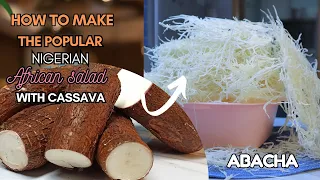 THIS IS HOW TO PRODUCE ABACHA FROM CASSAVA || Step  BY Step ||  Making Abacha from Scratch…