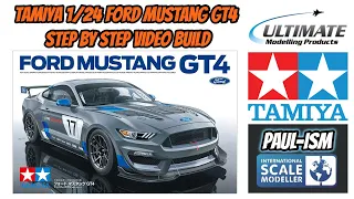 Part  1 - Tamiya 1/24 Ford Mustang GT4 "Volt" Step By Step Build