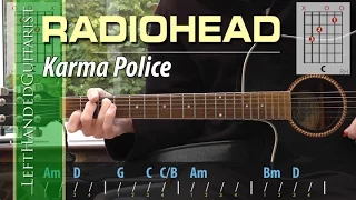 Radiohead - Karma Police guitar lesson