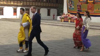 William and Kate meet the King and Queen of Bhutan in Thimpu