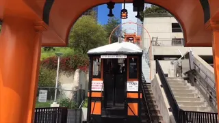 Angels Flight Funicular Railway Ascending Off-Ride POV Downtown Los Angeles California Bunker Hill