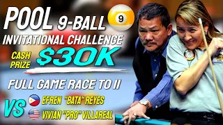 Efren Reyes The Magician Shows his Supremacy Over Female Pool Master Vivian Villareal