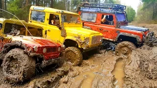 RC Cars MUD OFF Road — Land Rover Defender 90 and Hummer H1 #1— RC Extreme Pictures