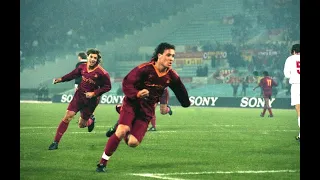 ROMA-Milan 2-0 I Gol di MUZZI e CANIGGIA dalla radiocronaca di "Alberto Mandolesi" 10-03-1993
