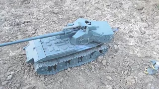 Waffenträger auf E 100 из пластилина и танковый дед мороз Аркаша