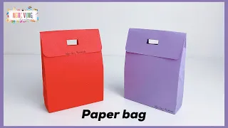 Xếp túi giấy có nắp đậy (paper bag) - NGOC VANG Handmade