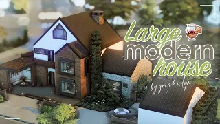 Большой современный дом | Строительство | The Sims 4 | Speed Build | No CC