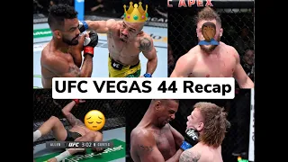 UFC Vegas 44 Recap : Aldo Beats Font, Fiziev Finishes Riddell and Brendan Allen loses again