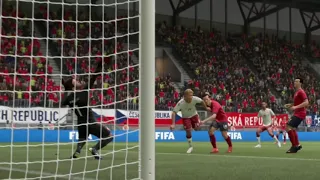 DENMARK VS CZECH REPUBLIC GOAL Kasper Dolberg (EURO 2020) FOOTBALL 03/07/2021 (FIFA 21 Simulation)