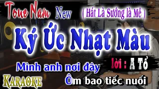 Ký Ức Nhạt Màu Karaoke [ Song Ngữ ] Tone Nam beat Chuẩn A Tổ Nhạc Hoa Lời Việt 2024