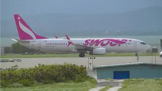 Swoop Boeing 737-800 Landing at Kingston Norman Manley Int'l Airport | 28-08-22