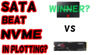 Tested SATA 2TB SSD against NVMe 1TB SSD and can IOPS be the key to Chia plotting?