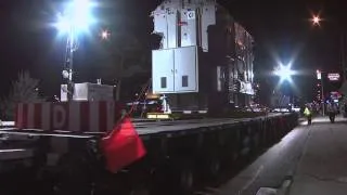 Massive Transformers Moving to Riel Station - Manitoba Hydro