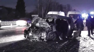 Авария в Новой Москве на Варшавском шоссе.