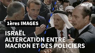 Altercation verbale entre Macron et des policiers israéliens à Jérusalem | AFP Images