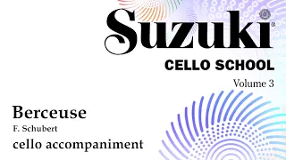 Berceuse - Suzuki Book 3 Cello Ensemble Accompaniment