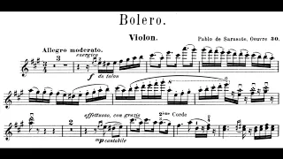 Sarasate - Bolero, Op. 30 in A Major (Sheet Music)