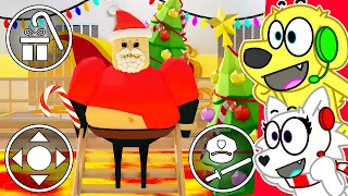 NEW SECRET in Roblox Barry's Prison Run Obby CHRISTMAS UPDATE!!