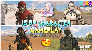 🤯Season 5 All Battle Pass Character Gameplay in Battle Royale | Codm S5 Leaks 2024🔥💀💀