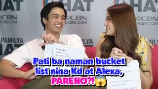 BUCKET LIST DREAMS: KD ESTRADA AND ALEXA ILACAD TAKE ON THE CHALLENGE | KDLEX TINADHANA TALAGA