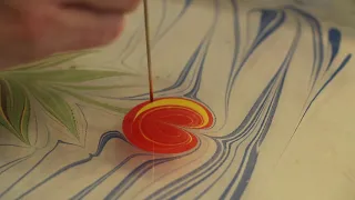 How to do Paper Marbling and Turkish Ebru Tulip/Lale by James Mouland