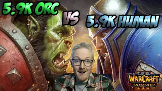 5.9k Orc vs 5.9k Human (Reforged Warcraft 3)