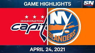 NHL Game Highlights | Capitals vs. Islanders – Apr. 24, 2021
