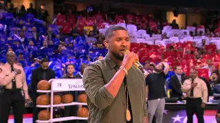 Usher Sings Star-Spangled Banner Before Game 4