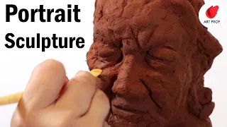 Sculpting a Portrait Bust with Air Dry Clay for Beginners, RISD Art Professor Demos