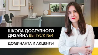 Учимся создавать запоминающийся интерьер с помощью доминанты и акцентов? Школа доступного дизайна