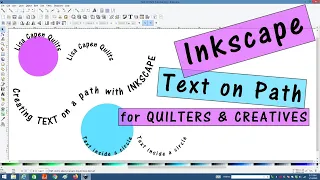 Inkscape Basics Tutorial - Text on Path - Creating Curved Text Video #5