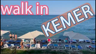 Sunny Day Walk in Streets of Kemer – A MUST SEE! in Antalya, Turkey Travel, Autumn 2022