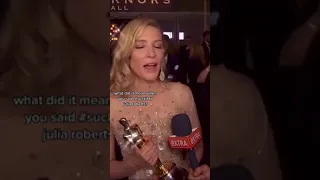 The Craziest Moment Of Cate Blanchett At The Oscar #Shorts