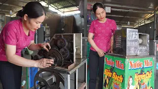 Restoring the entire sugarcane press, rusted gears and bearings are very difficult to repair