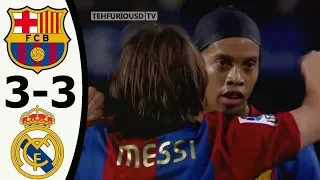 FC Barcelona vs Real Madrid 3-3 All Goals and Highlights with English Commentary 2006-07 HD 720p