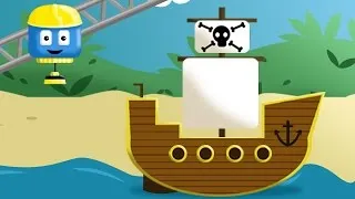 Corbie de Pirati - Tom & Matt camionul de constructii | desene de constructii pentru copii