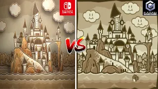 Paper Mario TTYD Switch vs GameCube - Graphics Comparison (Intro Cutscene)