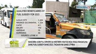 One Western Visayas: Mga wala makakuha sang fuel subsidy sang 2023, tagaan na sang LTFRB-6