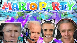 US Presidents Play Mario Party Superstars! (AI Voice Meme)