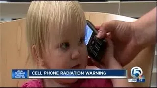 Cell phone radiation warning