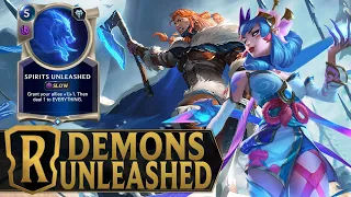 SPIRITS UNLEASHED is My FAVORITE Card Now ! Evelynn Udyr Revna Deck - Legends of Runeterra