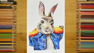 Drawing Peter Rabbit ( Peter Rabbit 2: The Runaway ) - Time Lapse  | Timeless Art