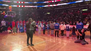 Shining Rae Wows 20,000 LA Clippers Fans with National Anthem Performance