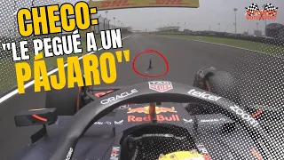 ¡Checo Pérez bromea a su ingeniero en la Práctica 1! GP de China. 🦜